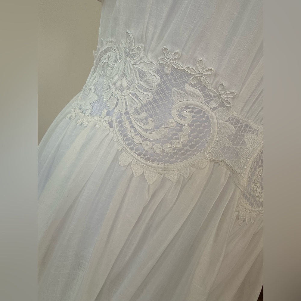 Zimmerman 100% cotton White Lace Maxi Dress - Picture 8 of 16